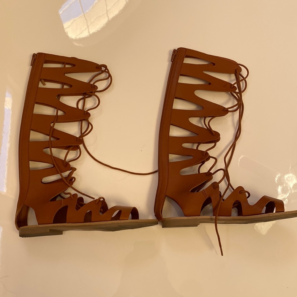 Gladiator sandals that go to calf